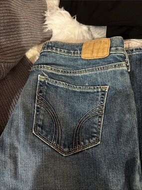 Hollister Medium Blue Straight Leg Jeans